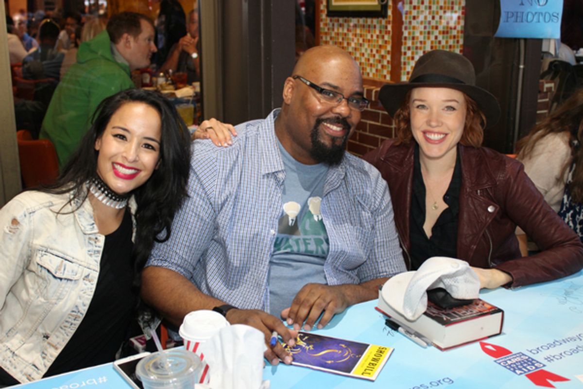 Courtney Reed, James Monroe Iglehart and Jessica Keenan Wynn at 