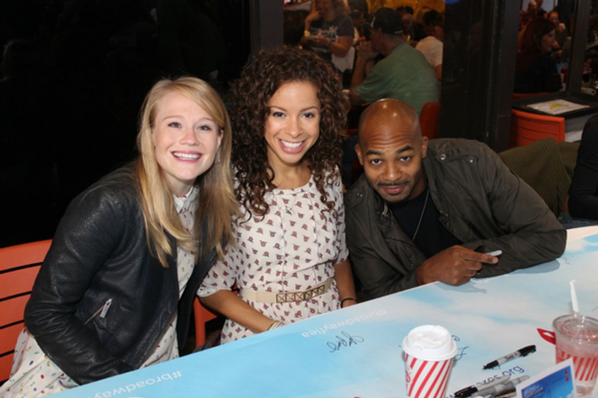 Carrie St. Louis, Lexi Lawson and Brandon Victor Dixon at 