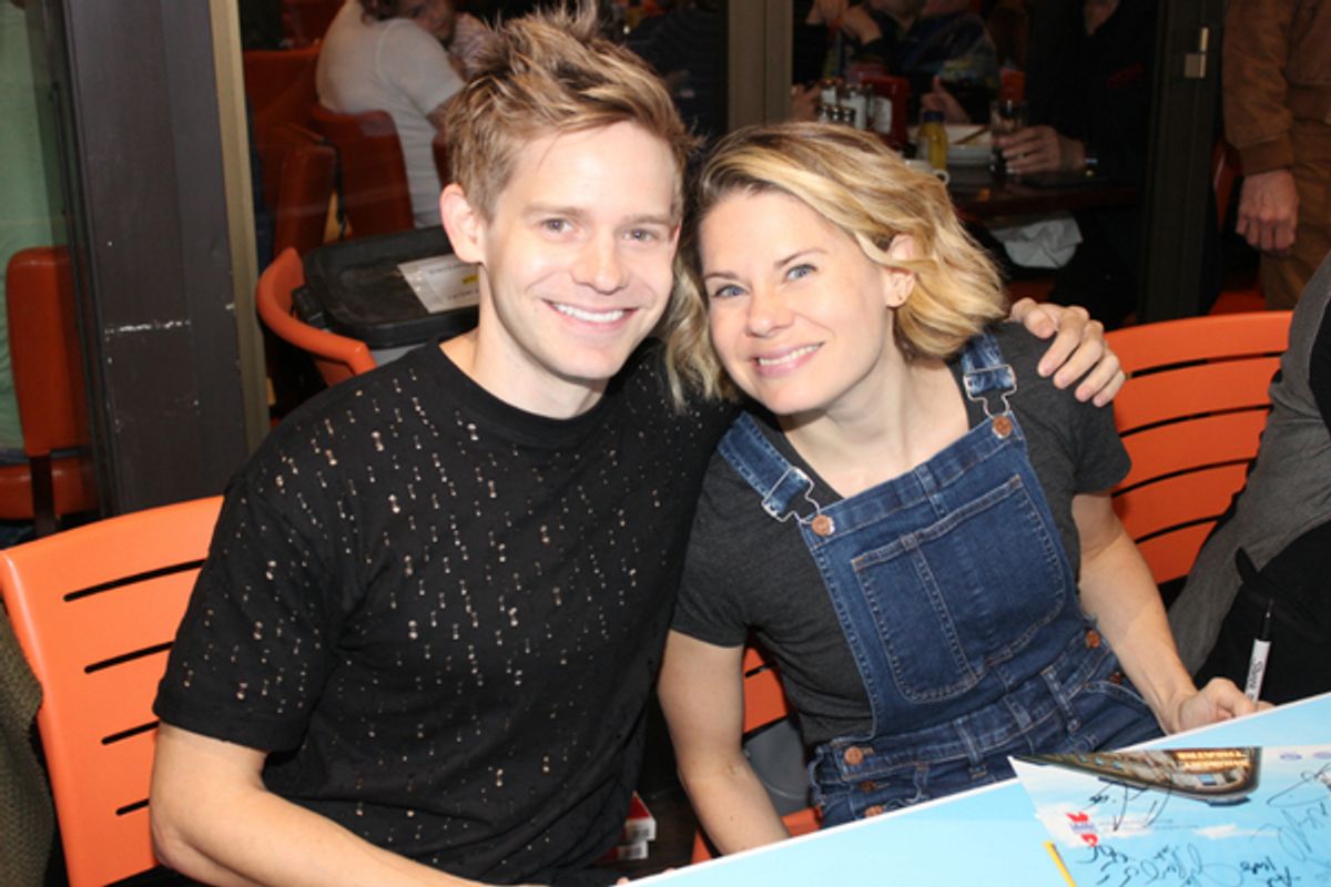Andrew Keenan-Bolger and Celia Keenan-Bolger at 