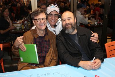Jim Caruso, Tom Viola and Danny Burstein  Photo