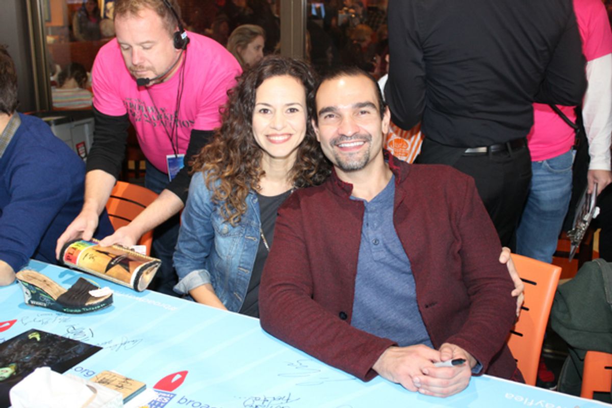 Mandy Gonzalez and Javier Munoz at 