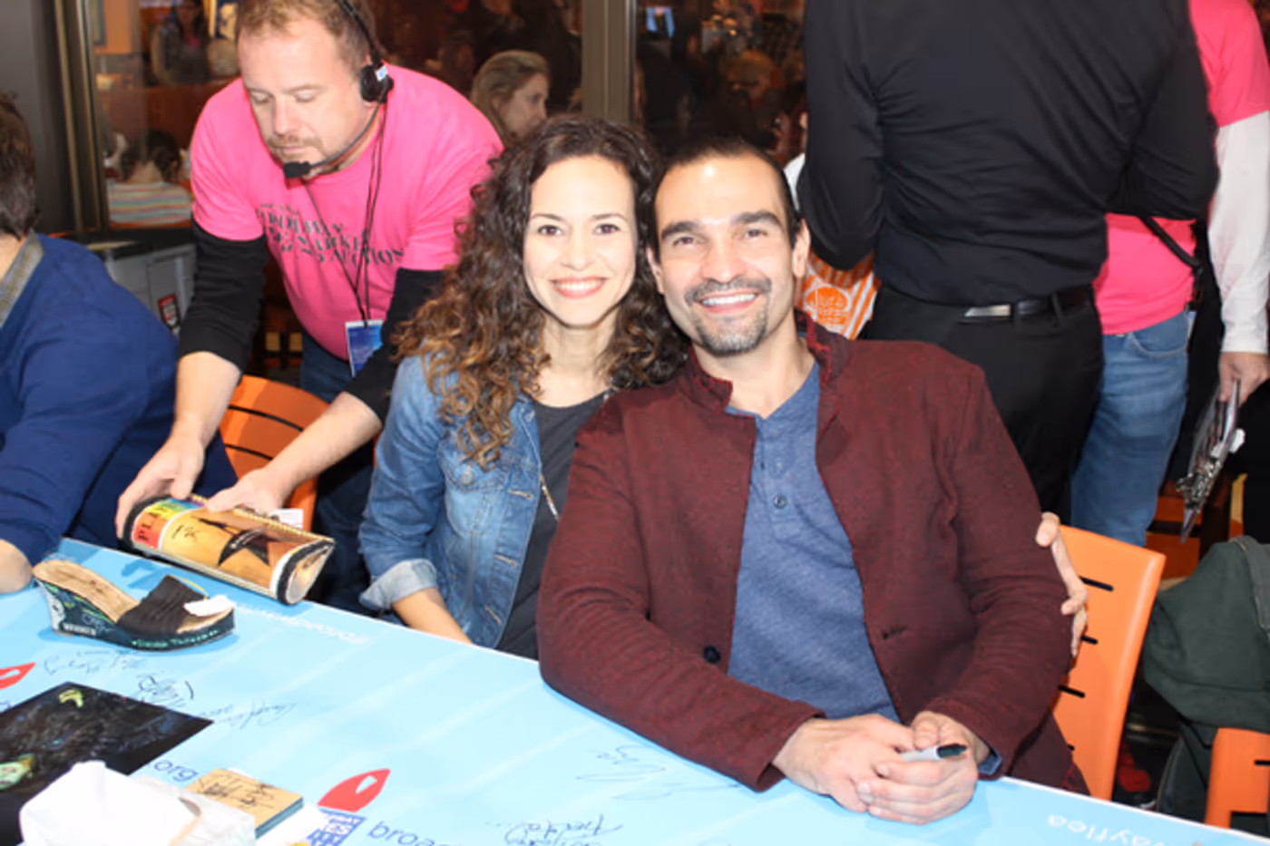Photo Coverage: BC/EFA Flea Market 2016 Celebrity Autograph Table Image