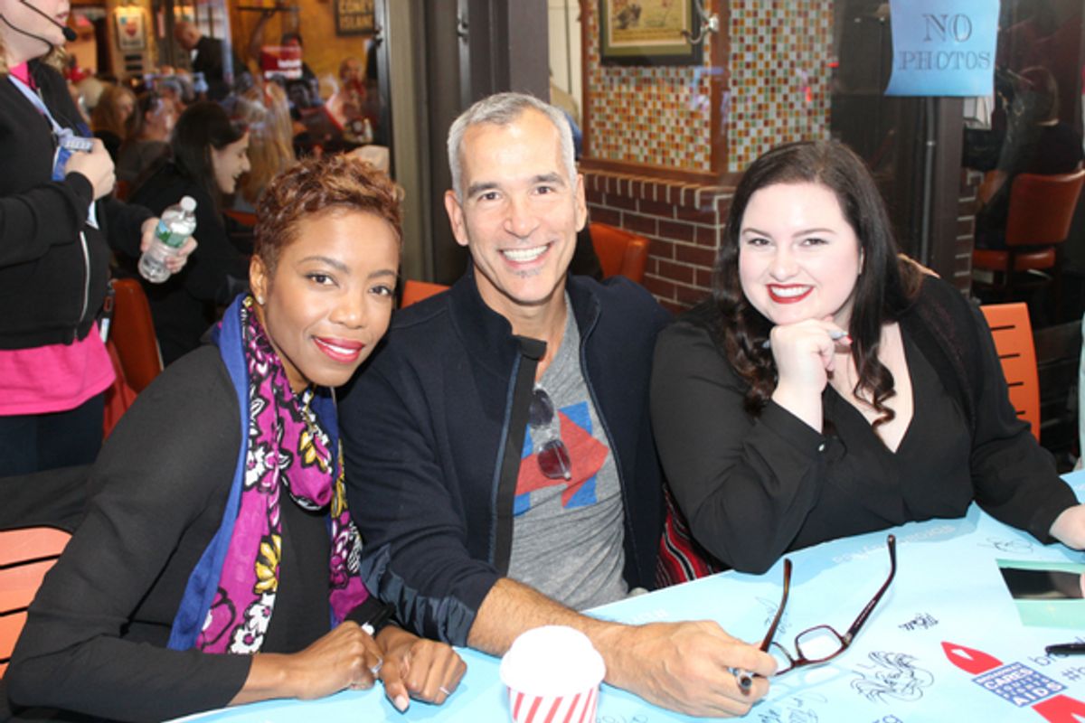 Heather Headley, Jerry Mitchell and Maddie Baillio at 