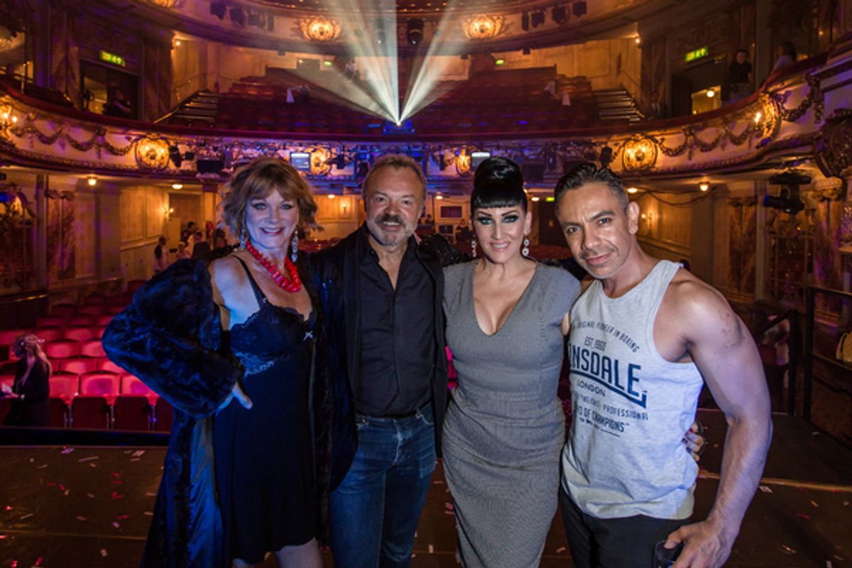 Samantha Bond, Graham Norton, Michelle Visage and David Bedella at 