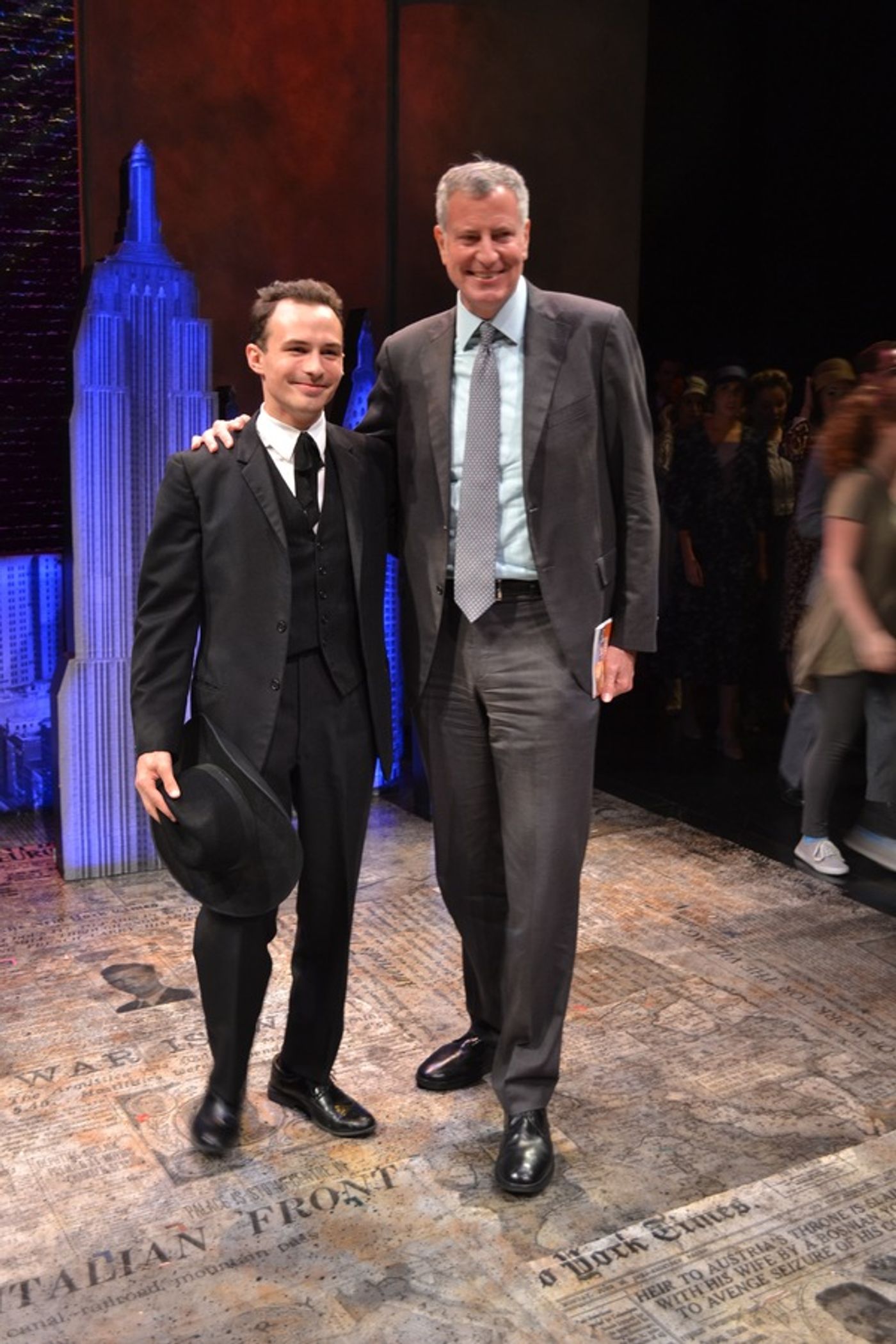 Photo Flash: Mayor Bill de Blasio Celebrates Another Mayor at FIORELLO!  Image