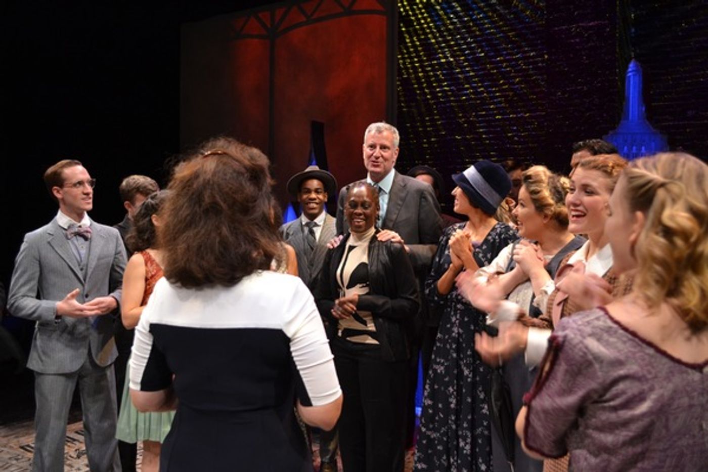 Photo Flash: Mayor Bill de Blasio Celebrates Another Mayor at FIORELLO!  Image