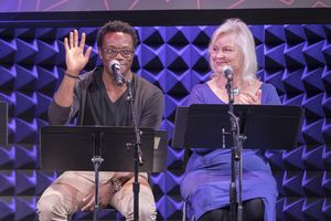 Chukwudi Iwuji and Lisa Harrow Photo