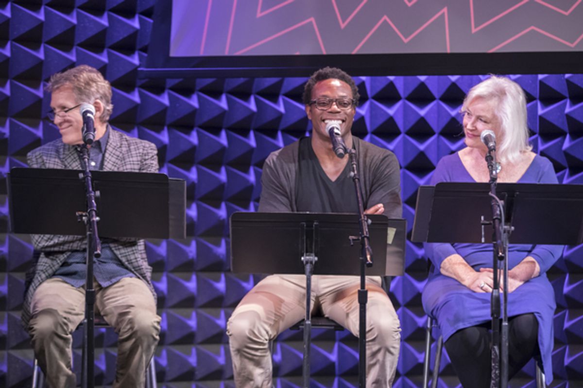 Stephen Spinella, Chukwudi Iwuji, and Lisa Harrow at 