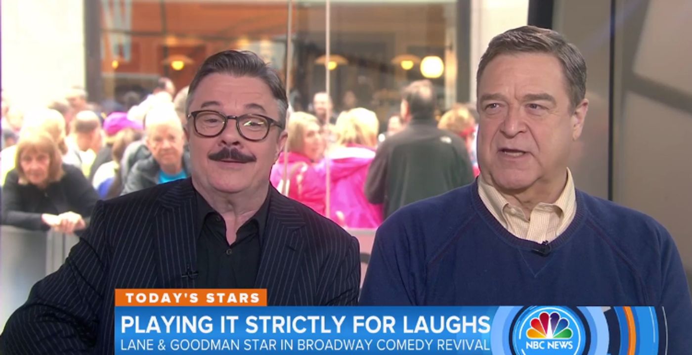 VIDEO: Nathan Lane & John Goodman Talk Broadway's THE FRONT PAGE on 'Today'  Image