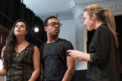 Stephanie Andrea Barron,  Ty Olwin and Olivia Cygan Photo