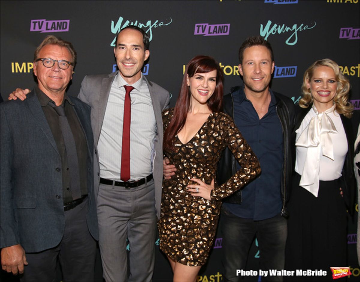  David Rasche, Mike Kosinski, Sara Rue, Michael Rosenbaum and Mircea Monroe at 