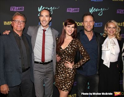  David Rasche, Mike Kosinski, Sara Rue, Michael Rosenbaum and Mircea Monroe Photo
