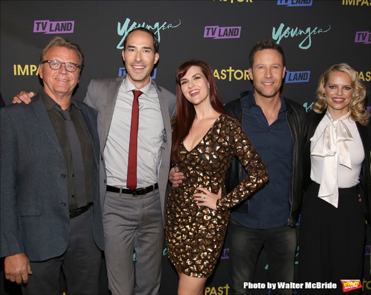  David Rasche, Mike Kosinski, Sara Rue, Michael Rosenbaum and Mircea Monroe at 