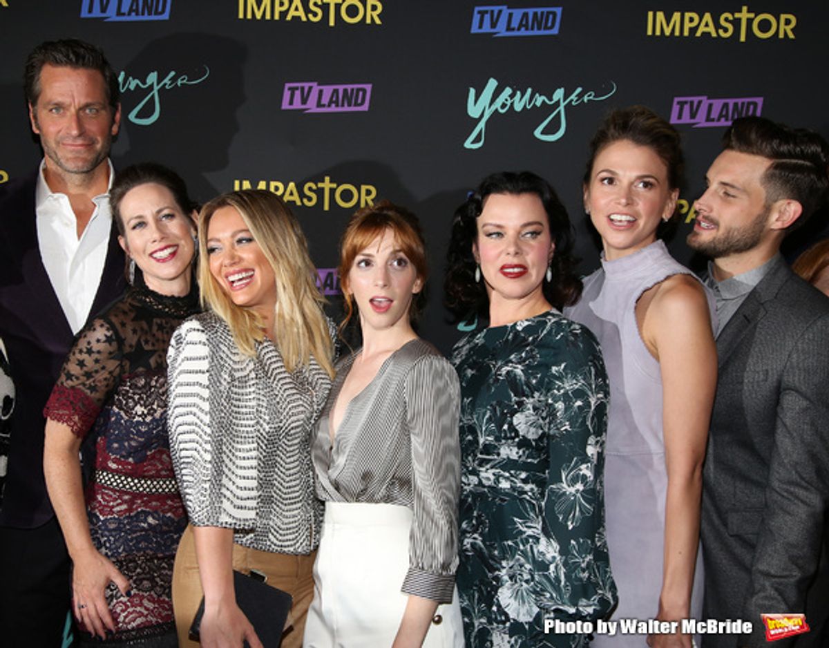 Peter Hermann, Miriam Shor, Hilary Duff, Molly Bernard, Debi Mazar, Sutton Foster and Nico Tortorella Bernard, Debi Mazar, Sutton Foster and Nico Tortorella  at 