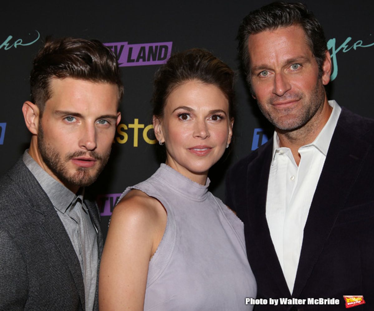 Nico Tortorella, Sutton Foster and Peter Hermann  at 