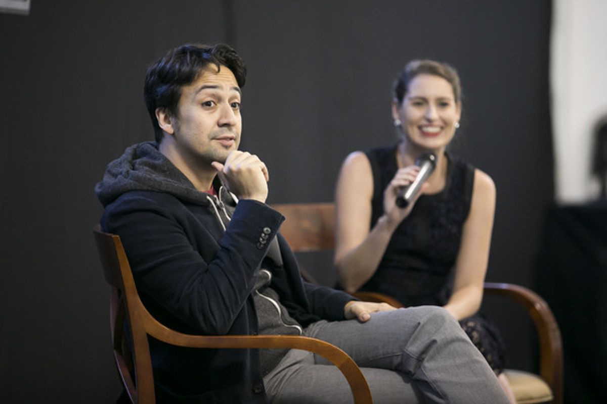 Lin-Manuel Miranda, Suzanne Appel at 