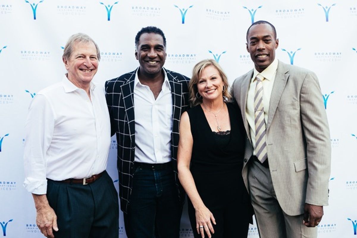 Bob Abrams, Norm Lewis, Cynthia Vance and Michael McElroy at 