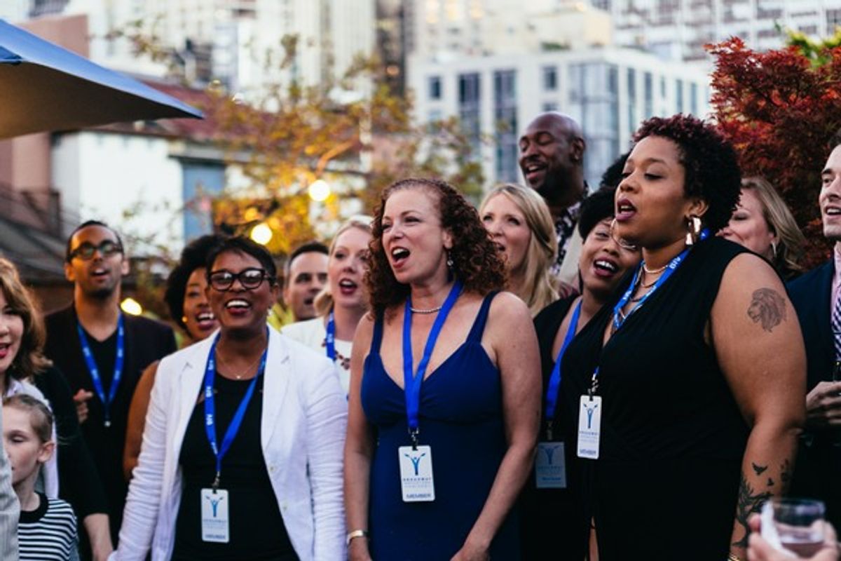 Schele Williams, Laura Dean and Crystal Monee Hall at 