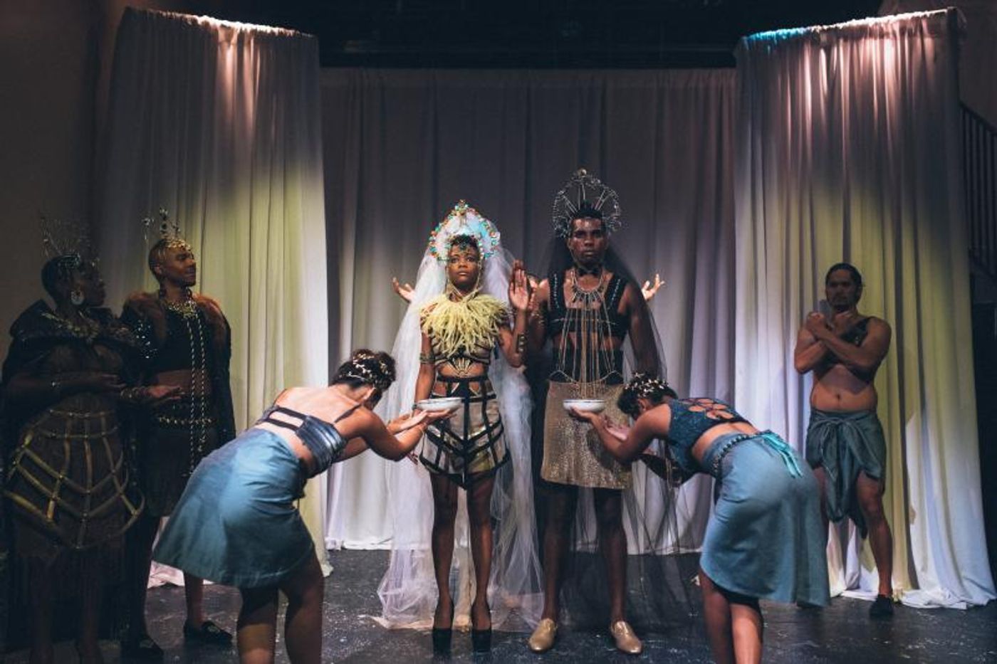 Review: Alien Charades in Gilded Armor in Forward Flux's THE WEDDING GIFT  Image