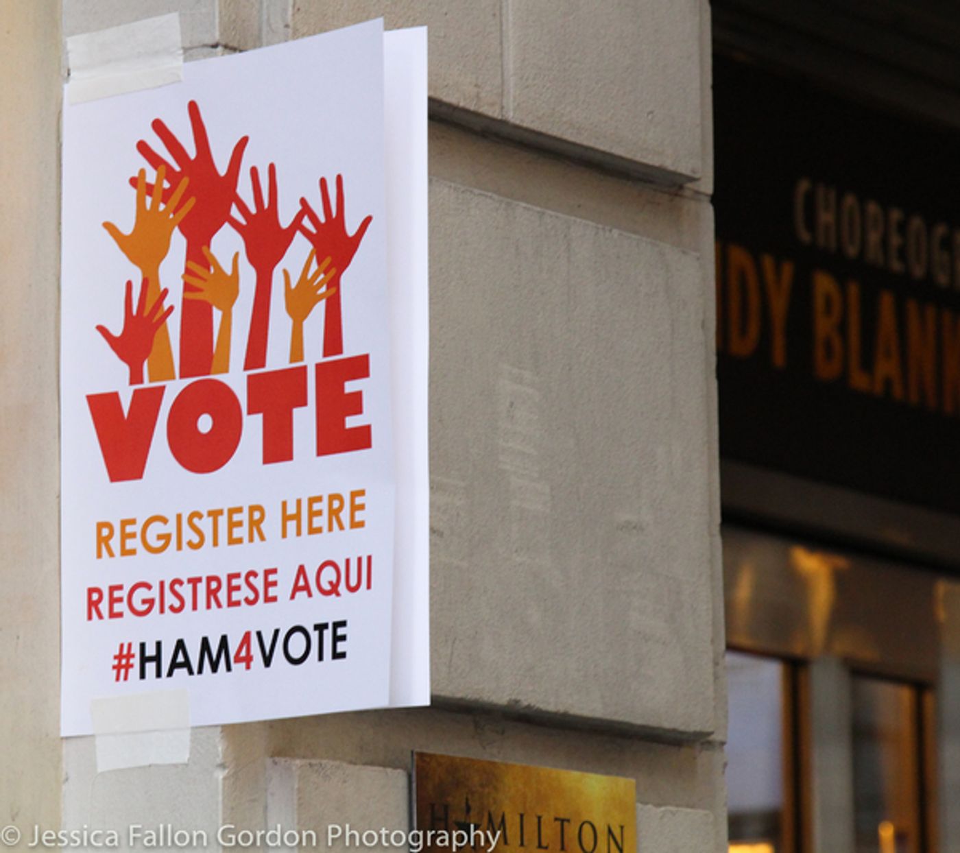 Photo Coverage: HAMILTON Cast Helps Voters Prepare for Election Day!  Image