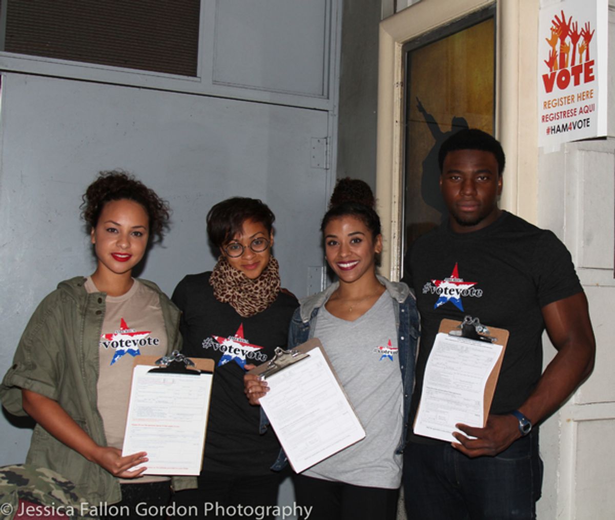 Jasmine Cephas Jones, Syndee Winters, Sasha Hollinger and Okieriete Onaodowan at 