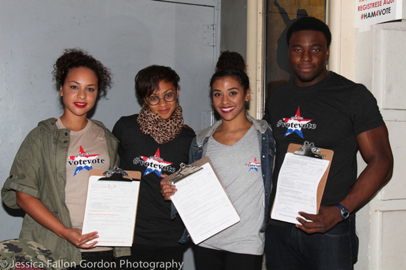Photo Coverage: HAMILTON Cast Helps Voters Prepare for Election Day!  Image