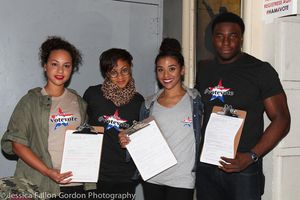 Jasmine Cephas Jones, Syndee Winters, Sasha Hollinger and Okieriete Onaodowan @ BroadwayWorld Jasmine Cephas Jones, Syndee Winters, Sasha Hollinger and Okieriete Onaodowan Photo