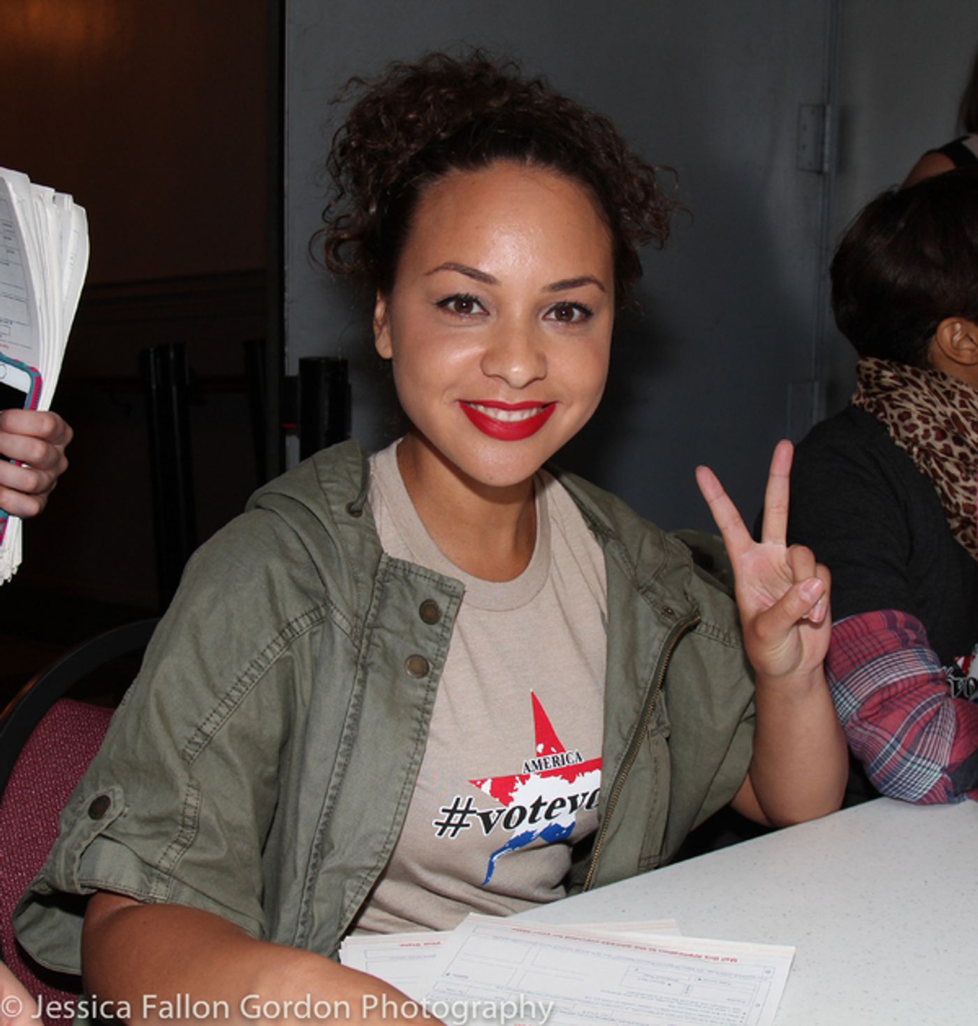 Photo Coverage: HAMILTON Cast Helps Voters Prepare for Election Day!  Image