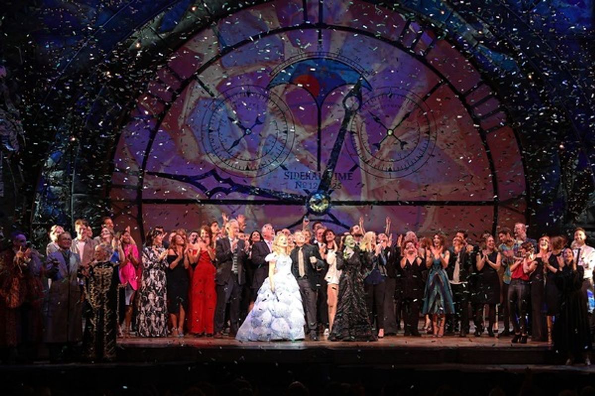 Stephen Schwartz with the Wicked Casts
 at 