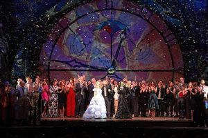 Stephen Schwartz with the Wicked Casts
 Photo