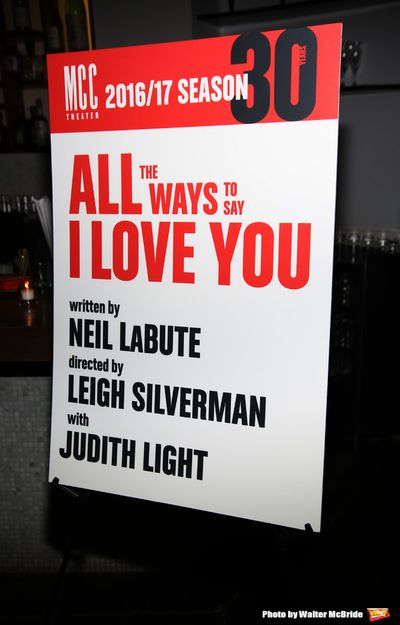 The MCC Theater's Opening Night performance after party for "All The Ways To Say I Lo Photo