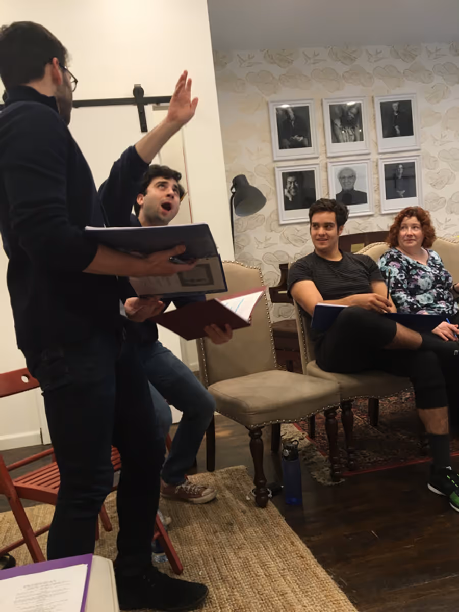 Photo Flash: In Rehearsal for THE WRONG BOX Staged Reading Image