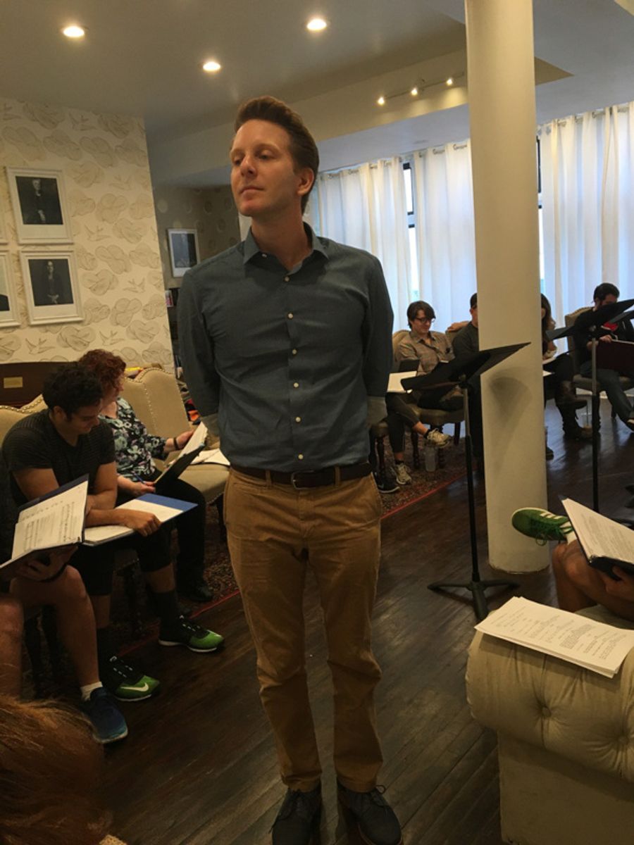 Photo Flash: In Rehearsal for THE WRONG BOX Staged Reading Image