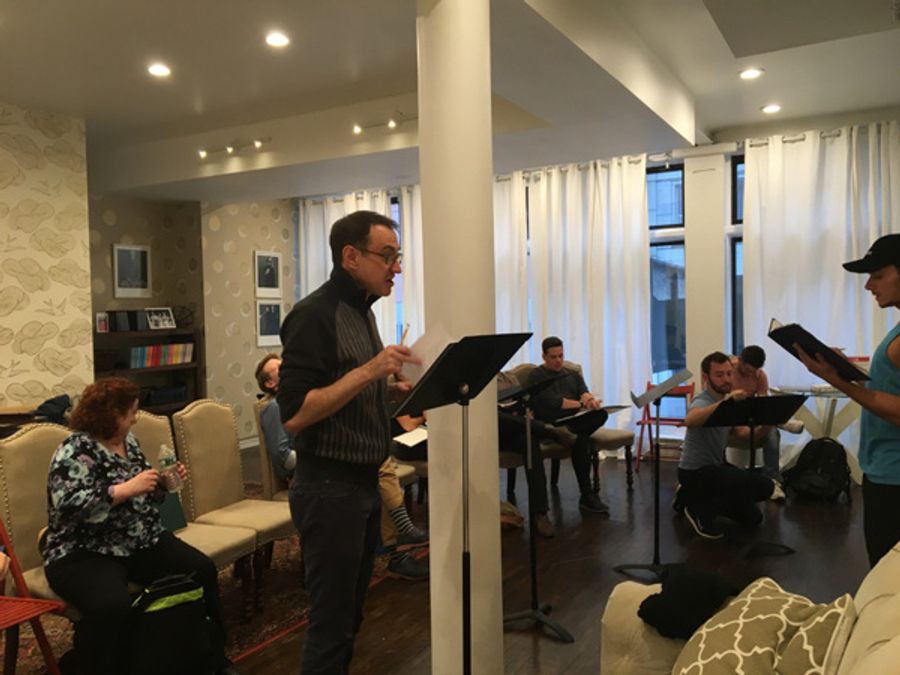Photo Flash: In Rehearsal for THE WRONG BOX Staged Reading Image