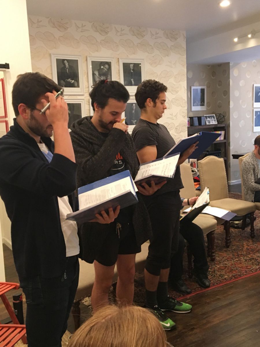 Photo Flash: In Rehearsal for THE WRONG BOX Staged Reading Image