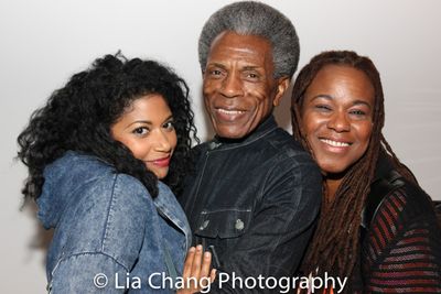 Andre De Shields with MARIE AND ROSETTA stars Rebecca Naomi Jones and Kecia Lewis Photo