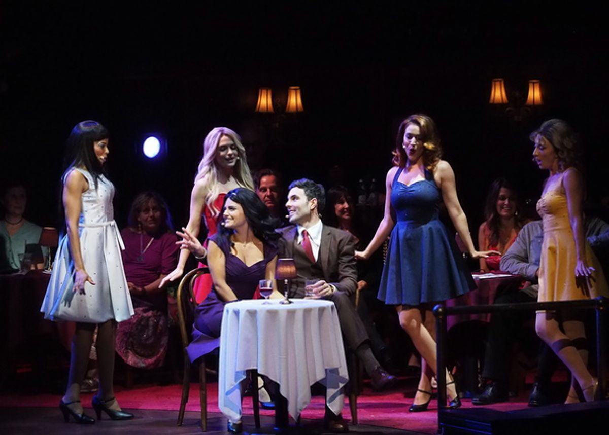 Dionne Gipson, Lyndsey Gort, Pia Toscano. Zak Resnick, Olivia Harris, and Carmen Cusack at 