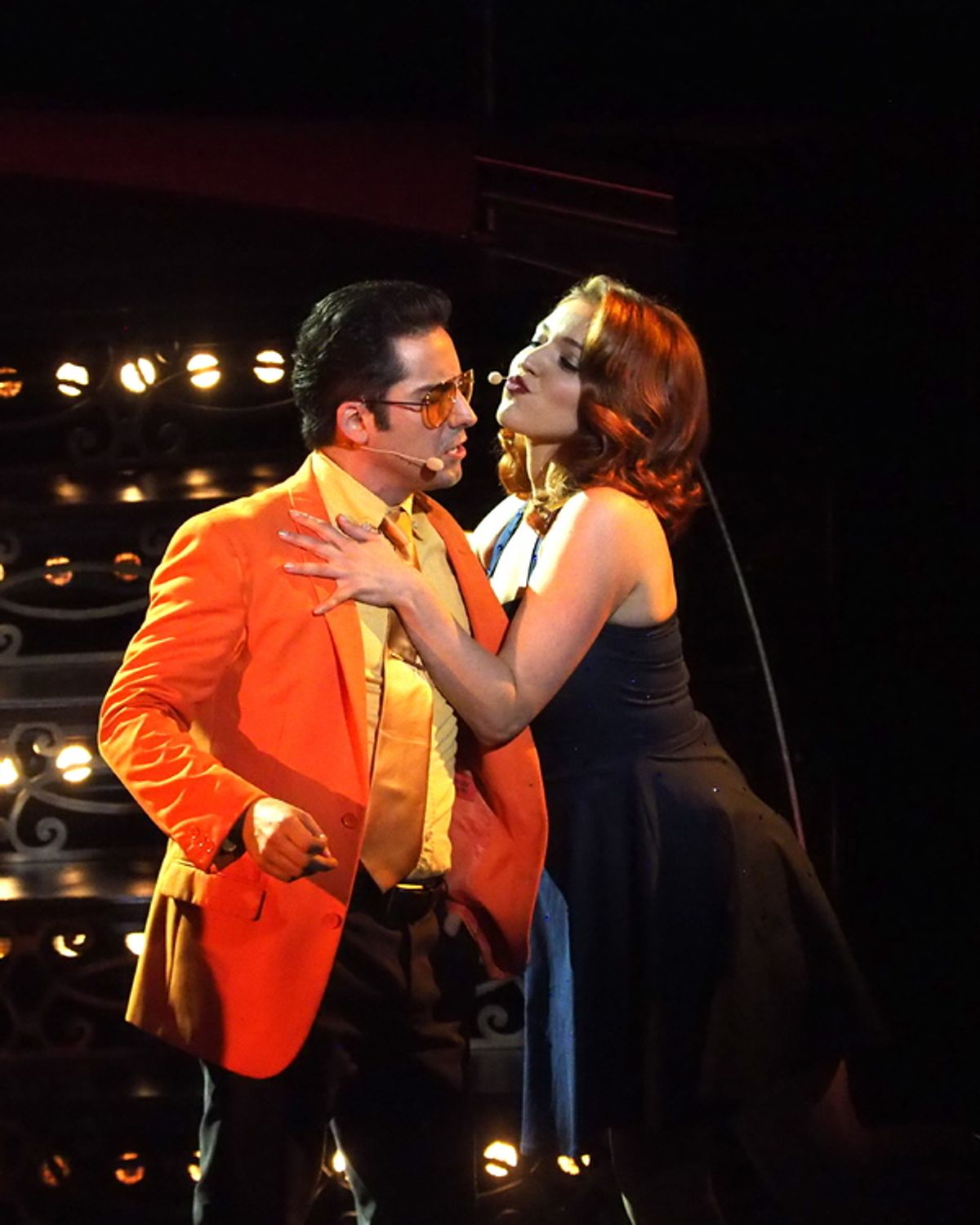 John Lloyd Young and Olivia Harris at 