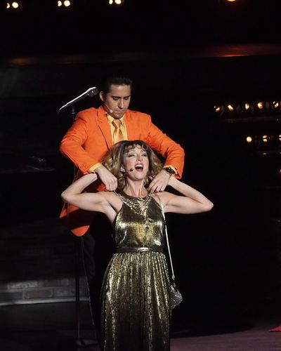 John Lloyd Young and Carmen Cusack Photo