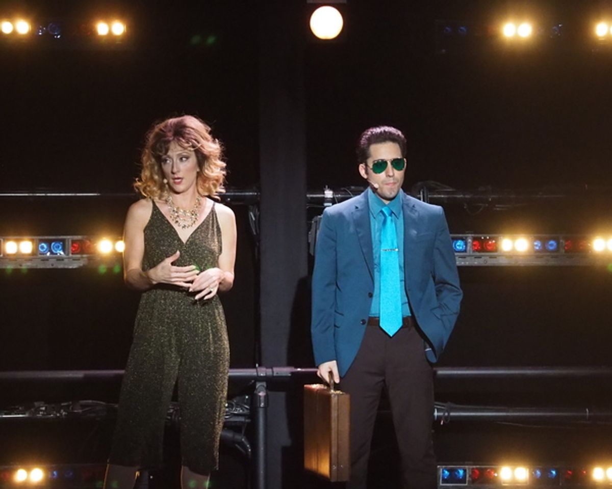 Carmen Cusack and John Lloyd Young at 