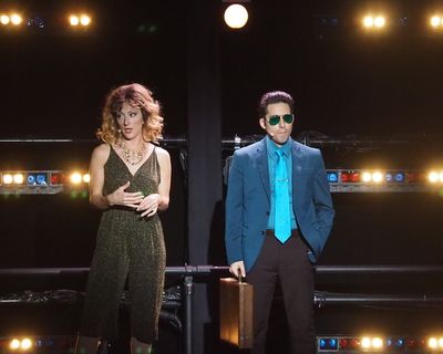 Carmen Cusack and John Lloyd Young Photo
