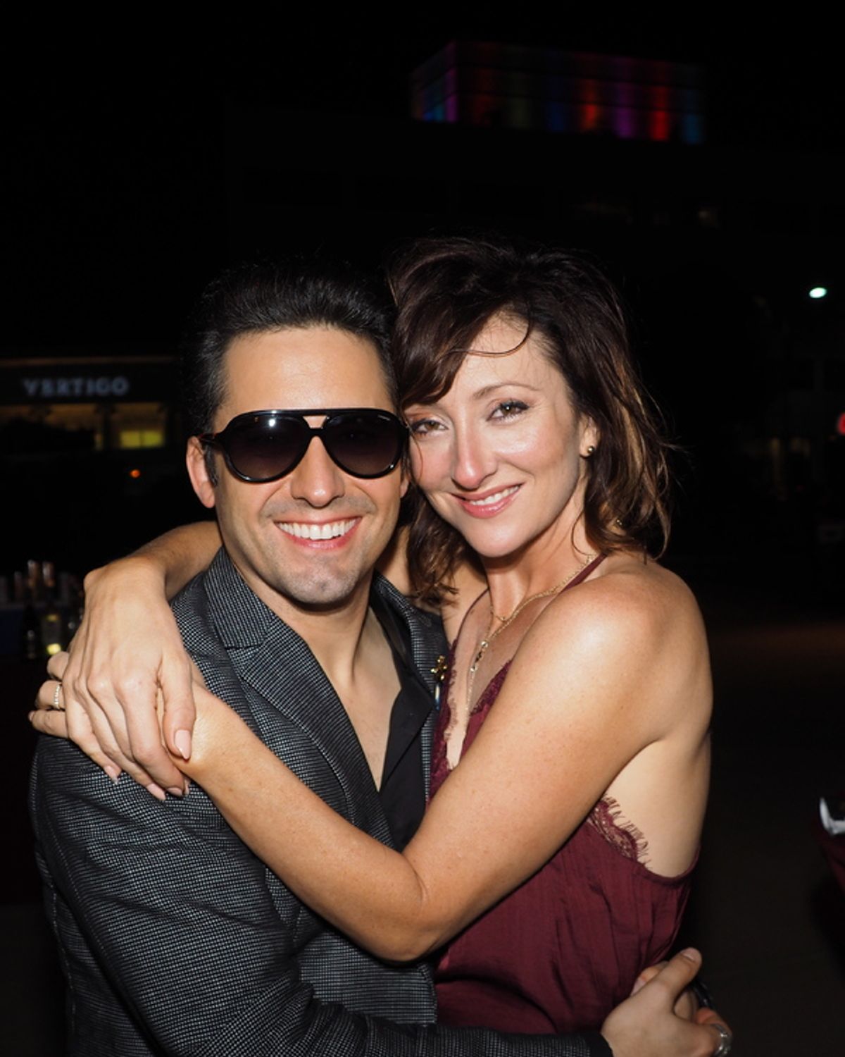 John Lloyd Young and Carmen Cusack at 