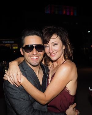 John Lloyd Young and Carmen Cusack Photo
