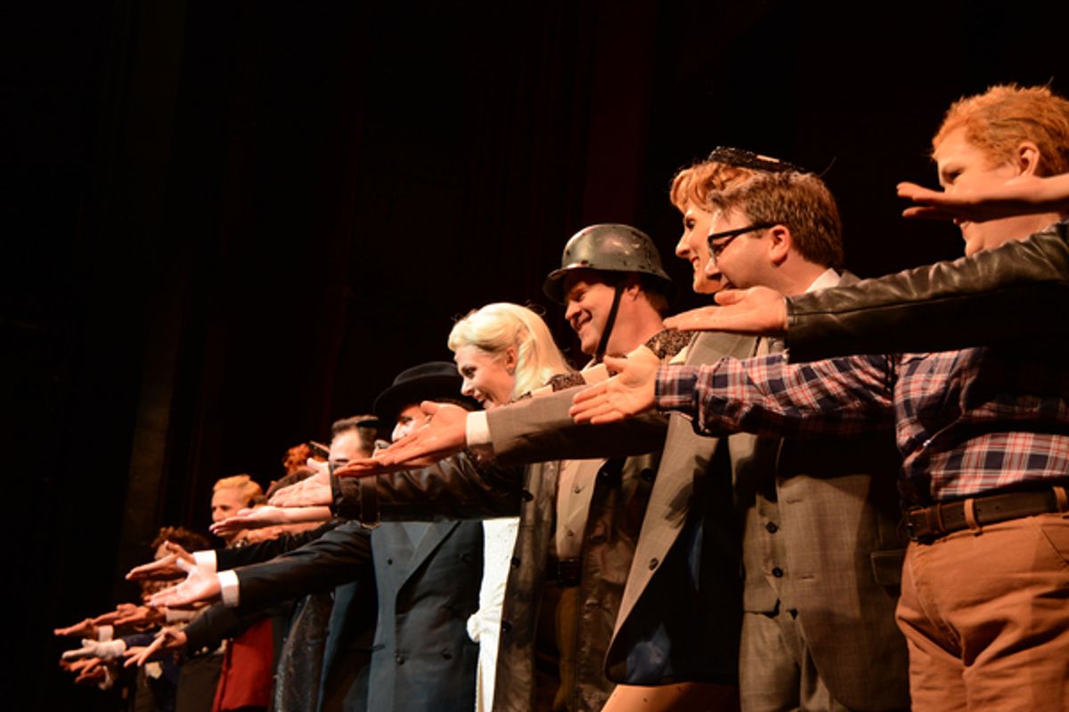 David Josefsberg, Ashley Spencer, John Treacy Egan and The Cast of The Producers at 