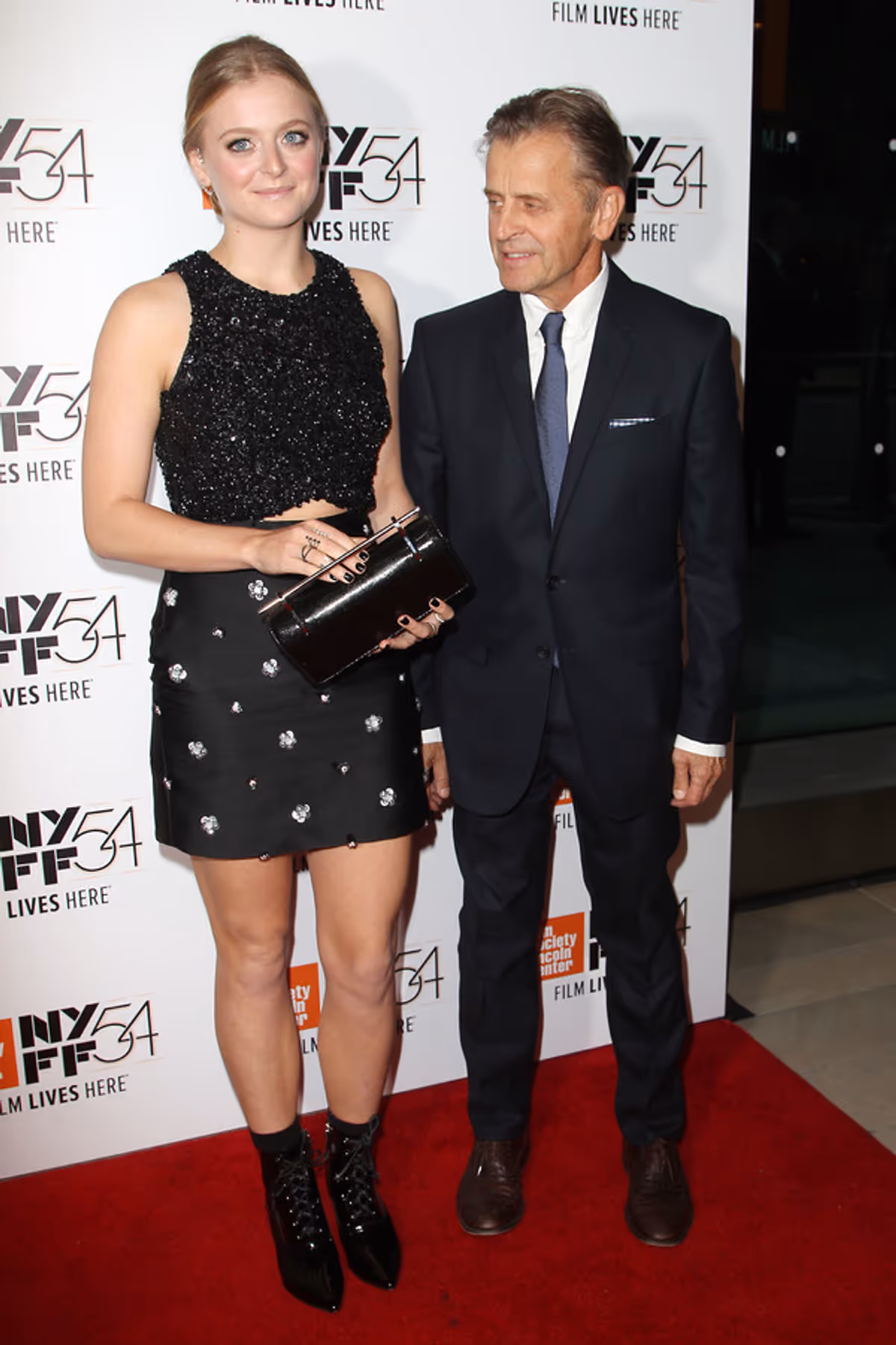 Anna Katerina Baryshnikov and Mikhail Baryshnikov at 