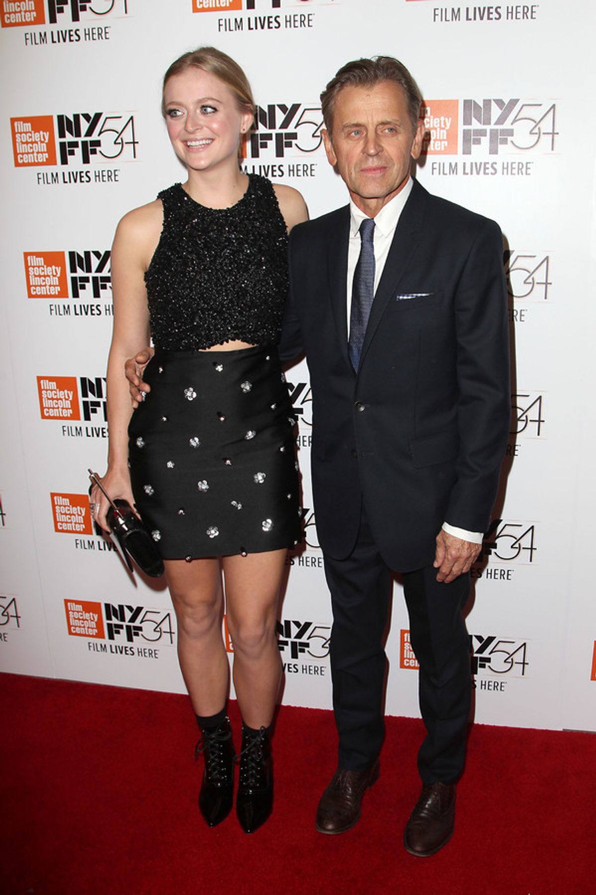 Anna Katerina Baryshnikov and Mikhail Baryshnikov at 