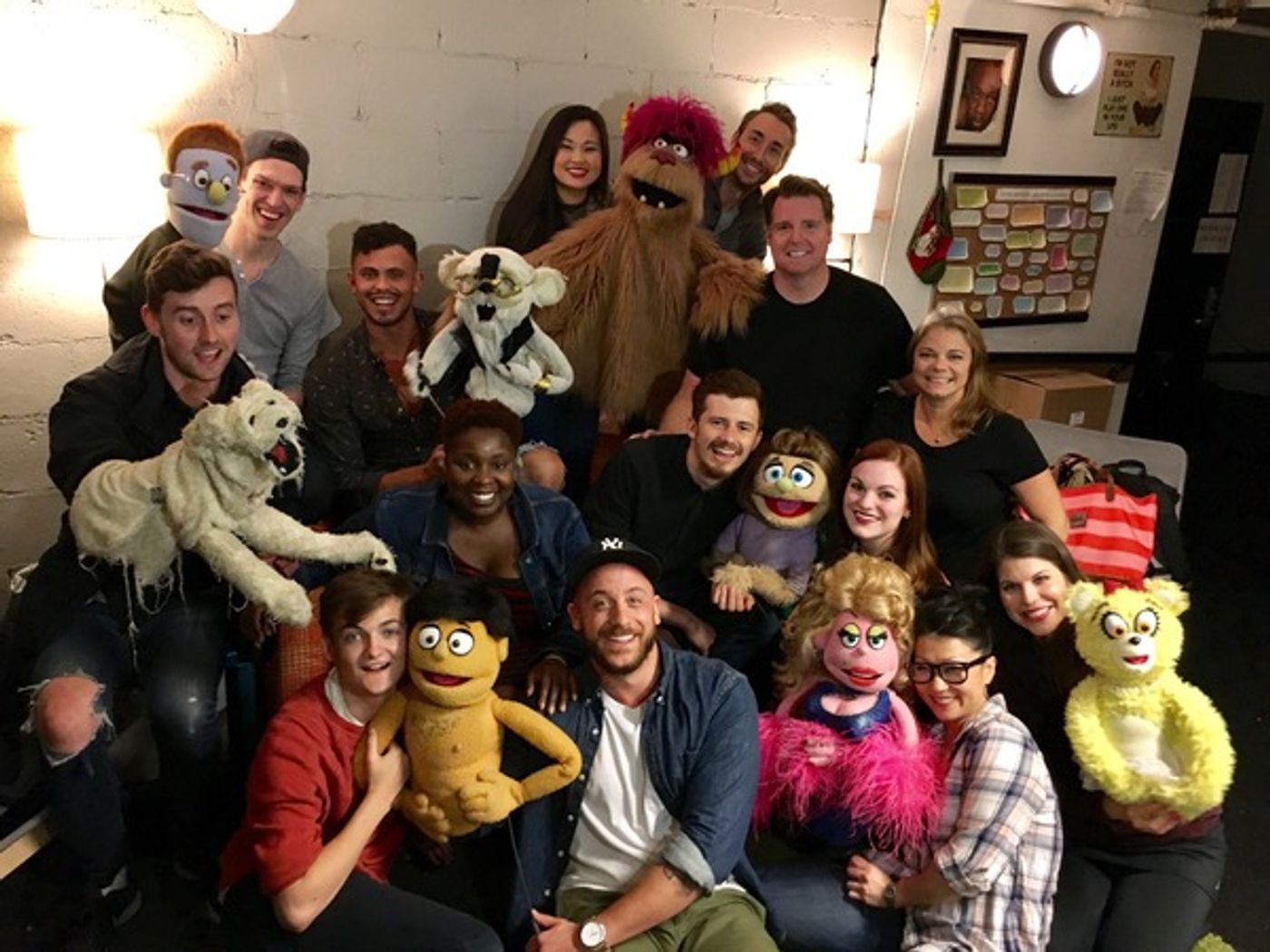 Photo Flash: Jack Gleeson and Cast of Bears in Space Visit AVENUE Q  Image