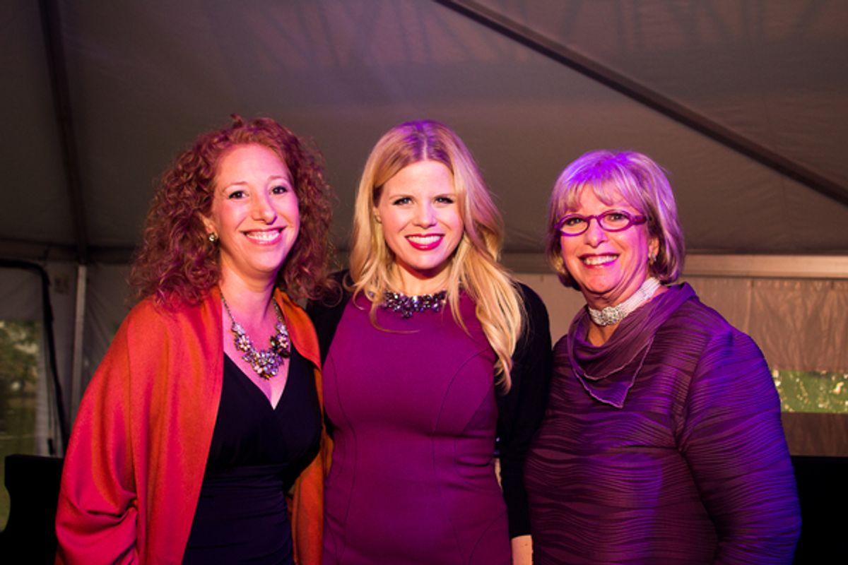 Hope Horwitz, Broadway and TV star and special guest Megan Hilty, and Sharla Feldscher at 