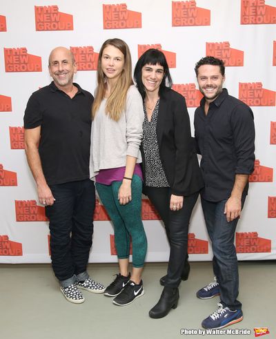 Scott Elliott, Sutton Foster, Leigh Silverman and Joshua Bergasse  Photo