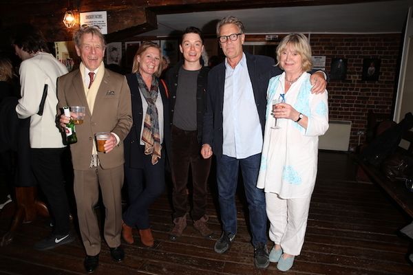 Freddie Fox, Edward Fox and Joanna David Photo